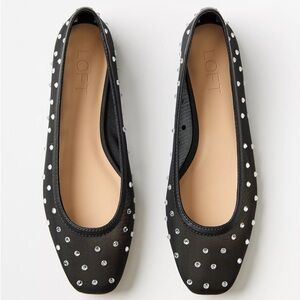 Sparkle Mesh Ballet Flats
